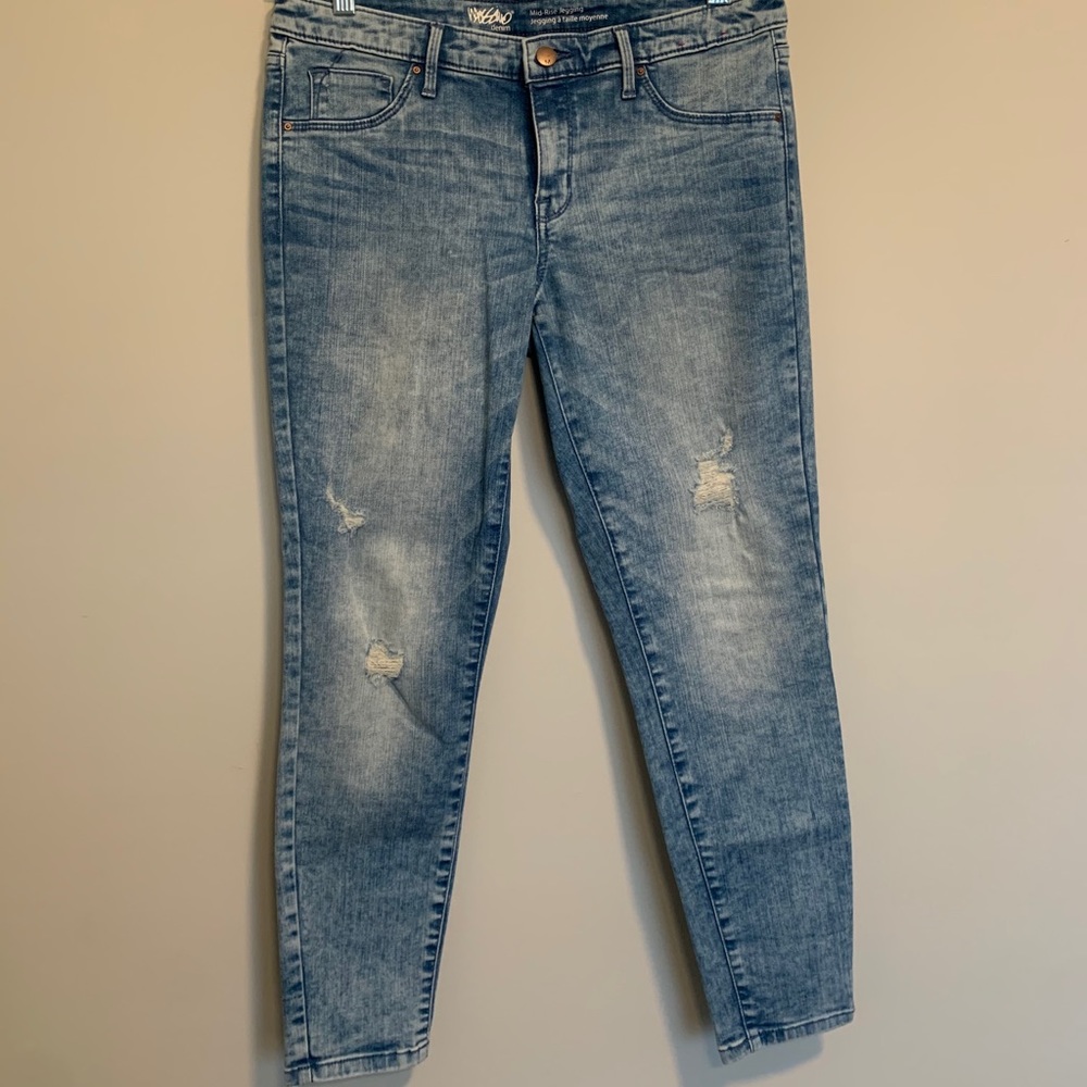Mossimo Acid Wash Skinny Jeans